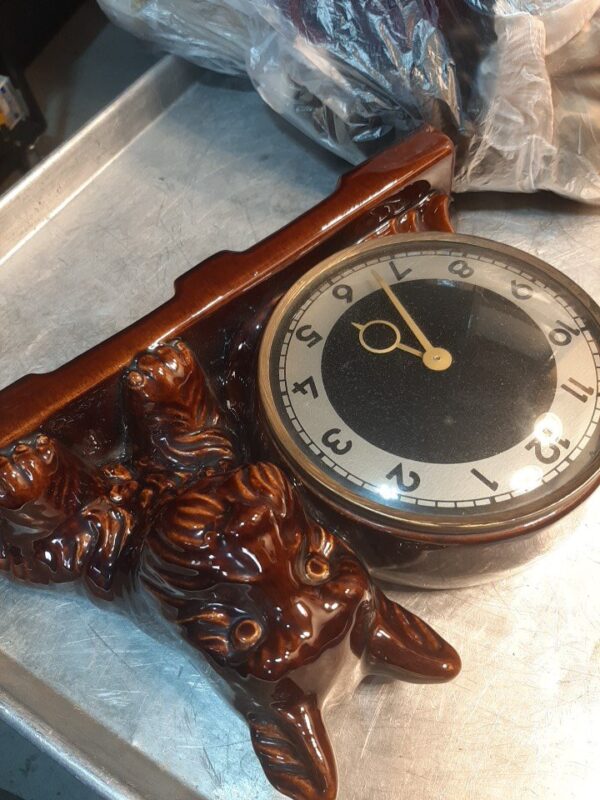 Vintage german carved collectible clock - Image 2