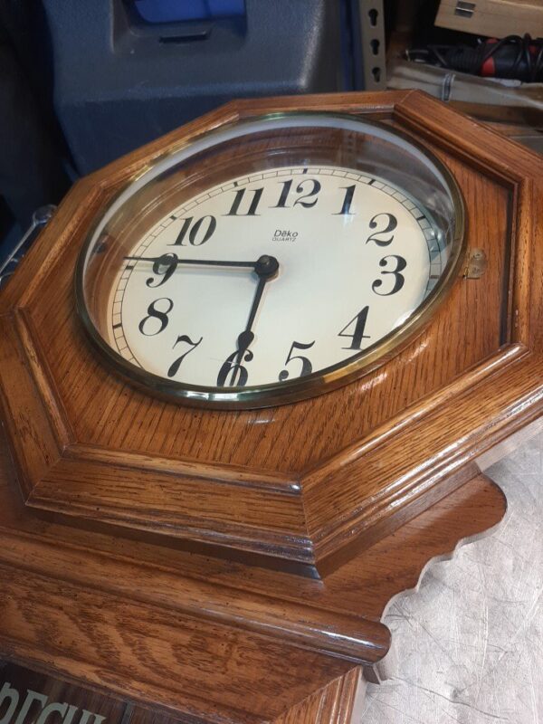 1984 Regulator 40” antique wall clock with pendulum - Image 5