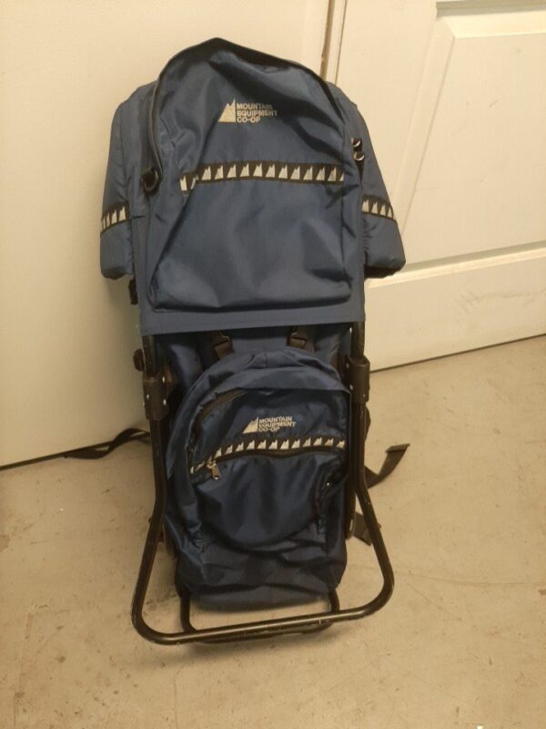 Mountain Equipment Co-op baby carrier for hiking with Rain cover and backpack - Image 7