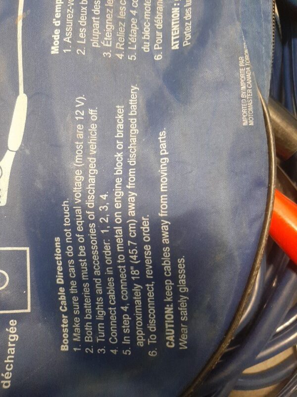 Motomaster booster cables - Image 4