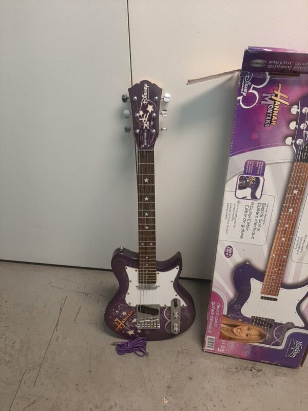Purple Hannah Montana Secret Star Disney By Washburn 3/4 Electric Guitar TESTED - Image 13