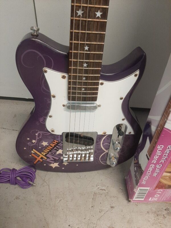 Purple Hannah Montana Secret Star Disney By Washburn 3/4 Electric Guitar TESTED - Image 15
