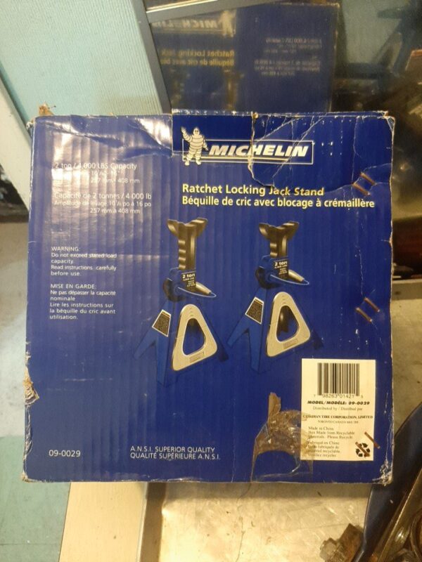 Certified Hydraulic Trolley Jack 2-Ton - Michelin Ratchet Locking Jack Stand 2T - Heavy Duty 4 Way Lug Wrench - Image 11
