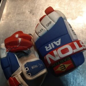 Vintage Easton AIR GX 18 Blue Red Hockey Gloves Flex Grip Size 11.5 - 25CM
