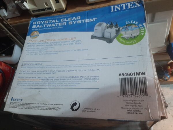 Intex Krystal Clear Saltwater System Model # CS8110 - Image 7
