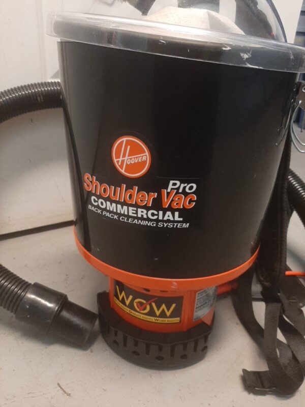 Hoover Commercial Shoulder Vac Pro Backpack Bagged Vacuum Cleaner Model C2401 - Image 3
