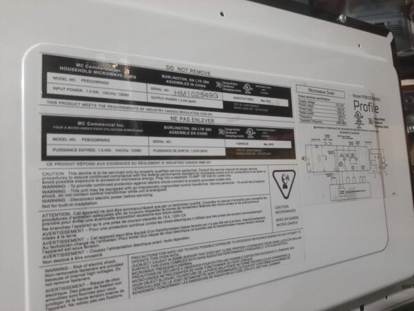 GE Profile 2.2 Cu. Ft. Countertop Microwave Oven Stainless Steel - PEB3228RMSS - Image 9
